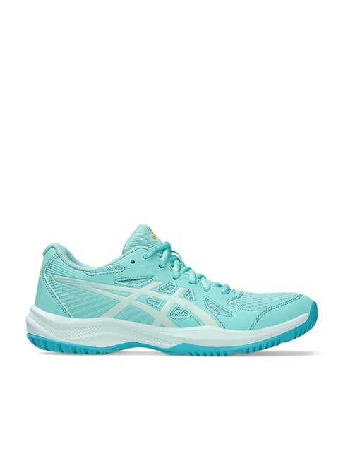 Asics Women's UPCOURT 6 Illuminate Mint Indoor Court Shoes-picture-30
