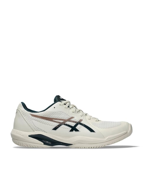 Asics Men's SOLUTION SWIFT FF Off White Tennis Shoes