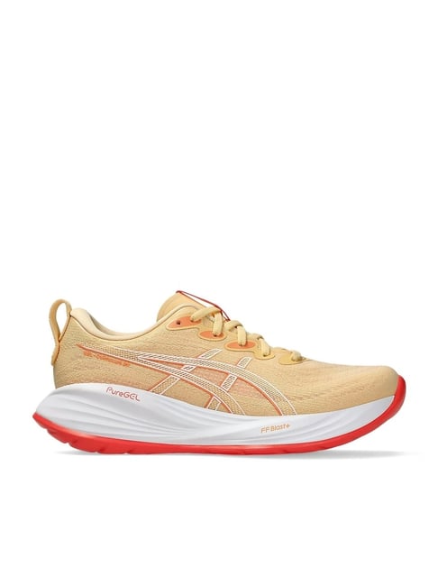 Asics Women's GEL-CUMULUS 27 Beige Running Shoes