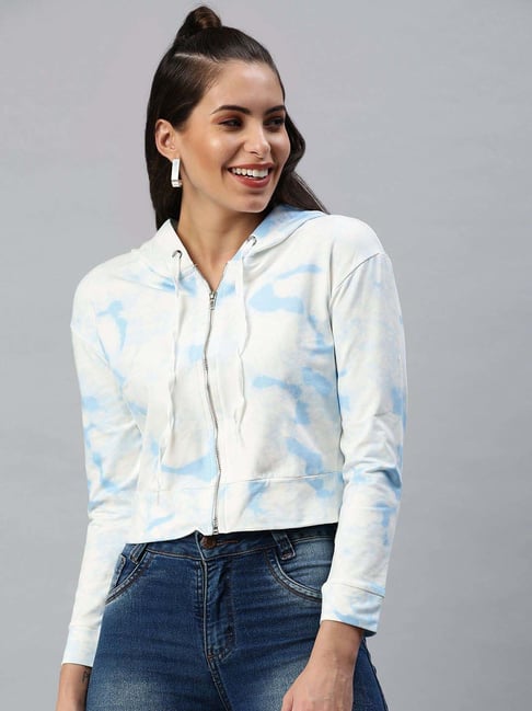 showoffff SHOWOFF White & Blue Printed Cotton Sweatshirt-picture-16