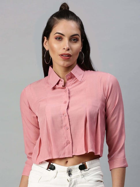 showoffff SHOWOFF Peach Cotton Shirt-picture-18