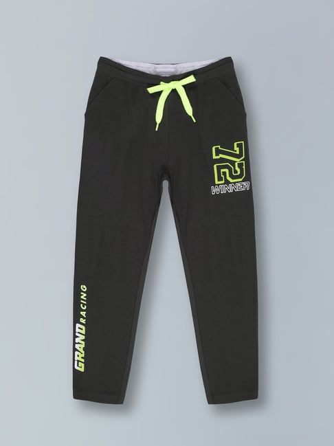 3PIN Boys Black Cotton Graphic Joggers-picture-44