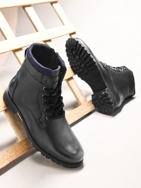 Clog London Men's Black Derby Boots-picture-30