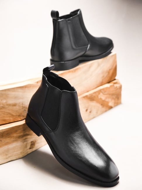 Clog London Men's Black Chelsea Boots-picture-31