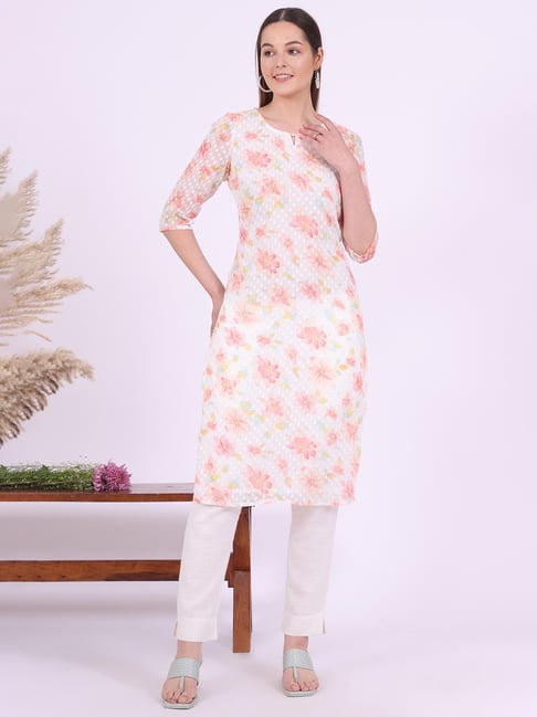 Aurelia White Floral Kurta-picture-15