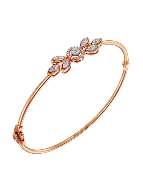 Joyalukkas 18k Rose Gold & Diamond Hexa-Leaf Bloom Bracelet