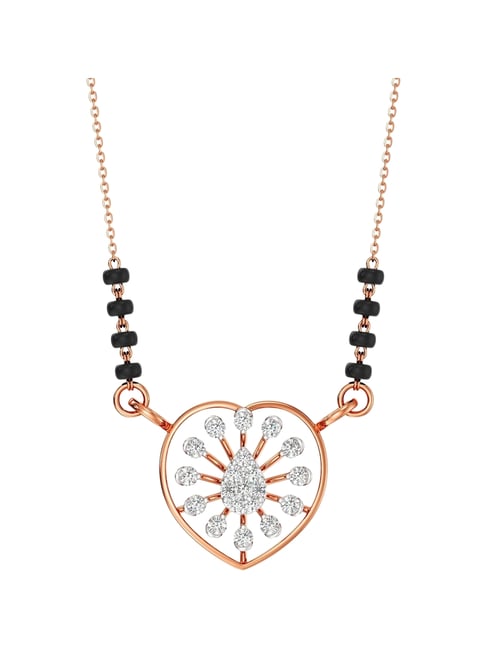 Joyalukkas 18k Yellow Gold & Diamond Heart of Tradition Mangalsutra