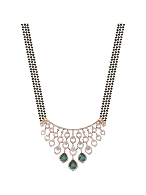 Joyalukkas 18k Rose Gold & Diamond Clustered Dew Mangalsutra