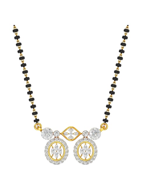 Joyalukkas 18k Yellow Gold & Diamond Glimmering Circles Mangalsutra