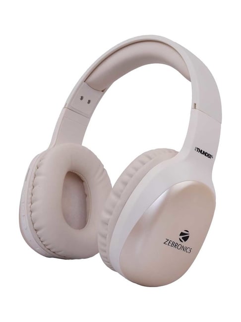 Zebronics¿Beige Thunder PRO Over Ear Wireless Headphone