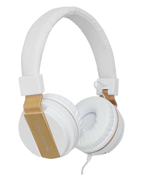 Zebronics¿White Storm Wired On Ear Headphone