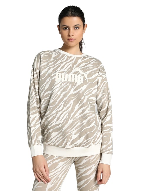 Puma Black Cotton Relaxed Fit Print Sweatshirt-picture-41
