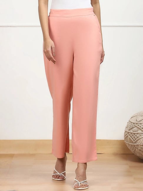 Biba Peach Plain Trousers-picture-15