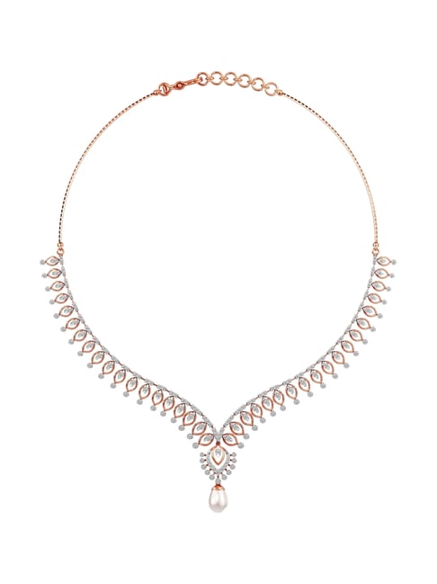 Joyalukkas 18k Gold & Diamond Enchanted Petals Necklace