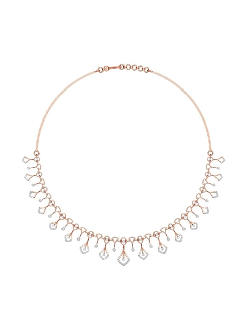 Joyalukkas 18k Gold & Diamond Dripping Blossom Necklace