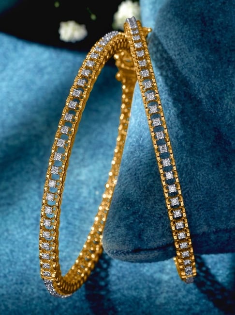 P.N.Gadgil Jewellers Refined Dazzle Gold & Diamond Bracelet For Women