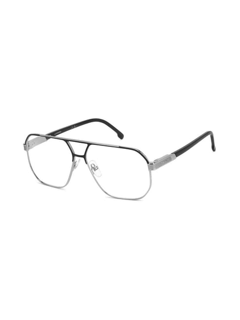 Carrera Matte Black Dark Ruthenium Aviator Eyewear Frames for Men