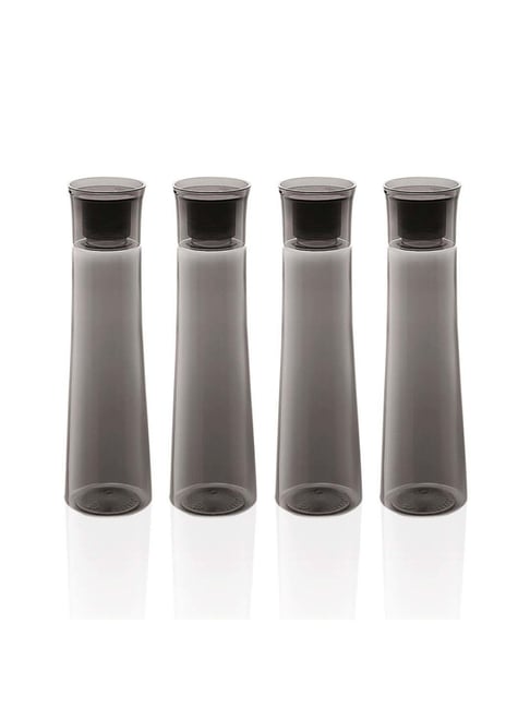 SCL Steelo Grey Plastic Selina Water Bottles (1 L) - Set of 4-picture-28