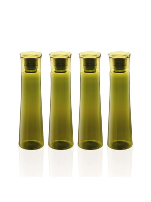 SCL Steelo Green Plastic Selina Water Bottles (1 L) - Set of 4-picture-42