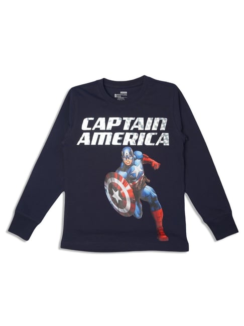 Bodycare Boys Navy Cotton Printed T-Shirt-picture-43