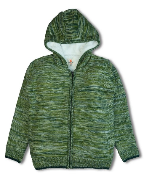 Bodycare Boys Green Cotton Self Sweater-picture-45