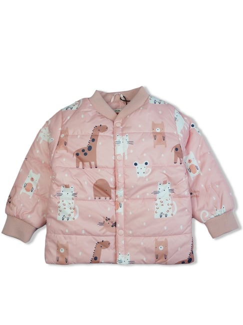 Bodycare Girls Pink Cotton Printed Jacket-picture-29