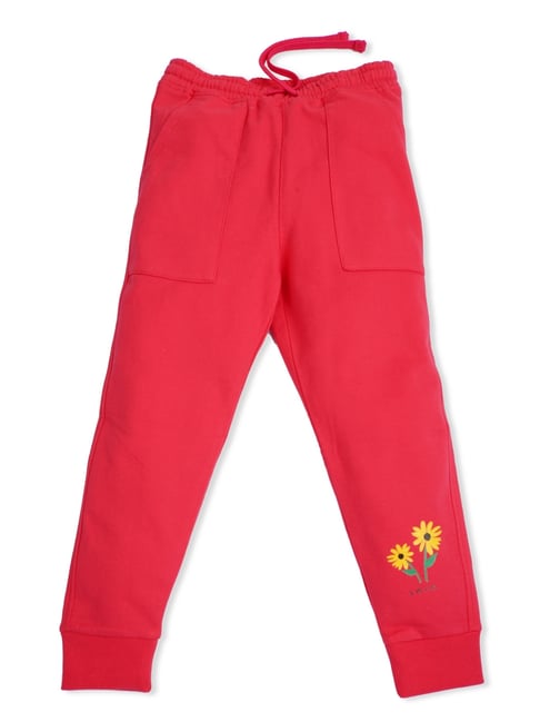 Bodycare Girls Pink Cotton Printed Joggers-picture-22