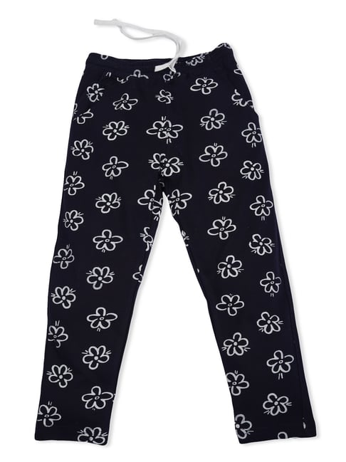 Bodycare Girls Navy Blue Cotton Printed Trackpants-picture-32