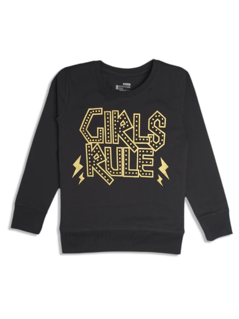 Bodycare Girls Black Cotton Printed T-Shirt-picture-20