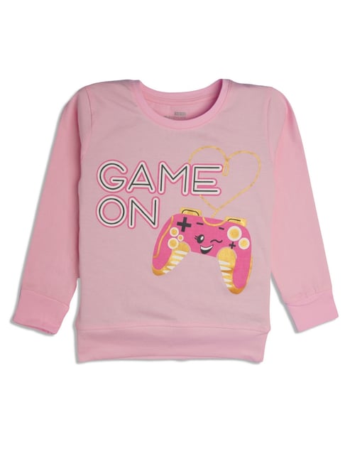 Bodycare Girls Pink Cotton Printed T-Shirt-picture-24
