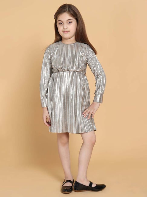 Piccolo Kids Metallic Regular Fit Dress