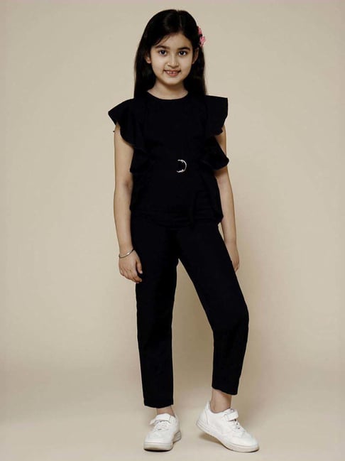 Piccolo Kids Navy Regular Fit Jumpsuit