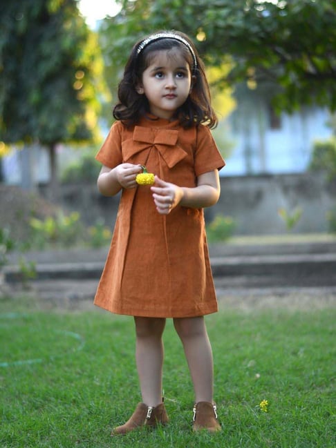 Piccolo Kids Rust Regular Fit Dress