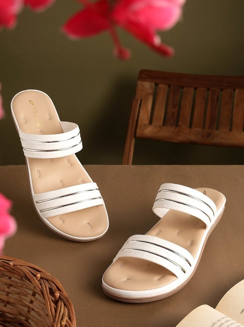 Trase Women's White Casual Sandals-picture-41