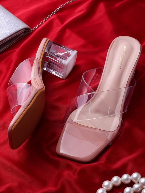 Trase Women's Peach Cross Strap Sandals-picture-29