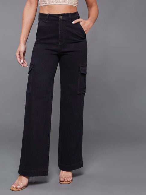 Miss Chase Black Plain Jeans-picture-21