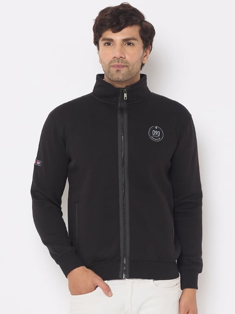 Duke Black Regular fit Solid Sweatshirt-image-26