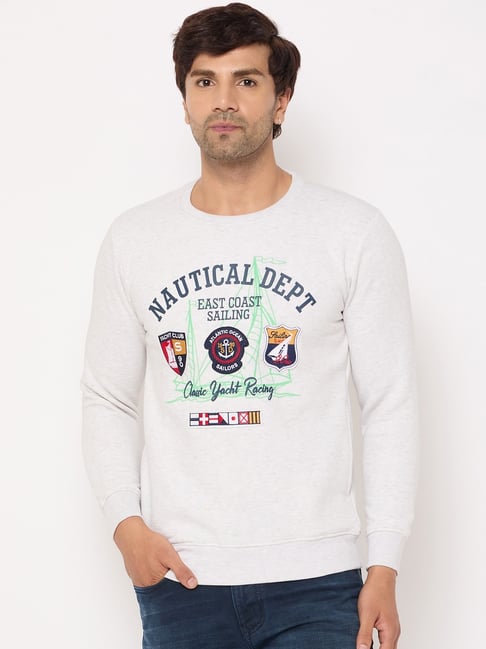 Duke White Regular fit Printed Sweatshirt-picture-48