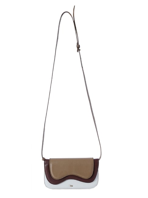 Hie Multicolor Color Block Medium Shoulder Handbag