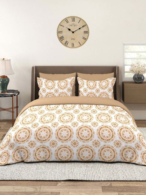 Layers Home Easy 100% Cotton 144 TC Printed Double Bedsheet with 2 Pillow Covers-picture-22