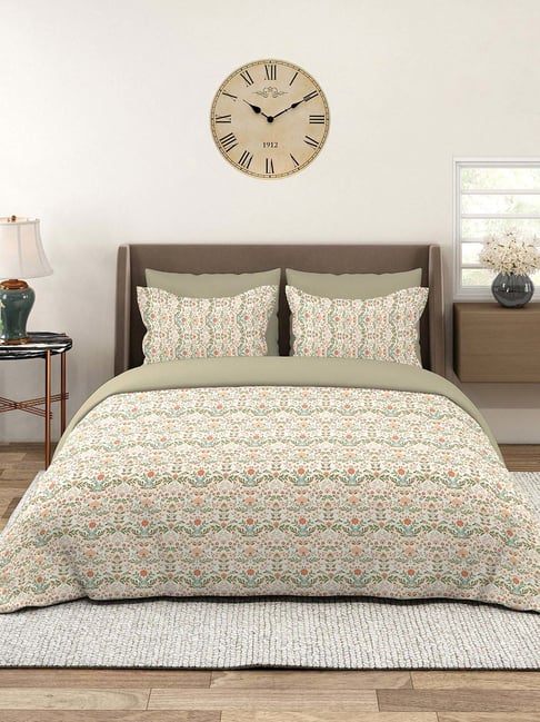 Layers Home Easy 100% Cotton 144 TC Printed Double Bedsheet with 2 Pillow Covers-picture-24