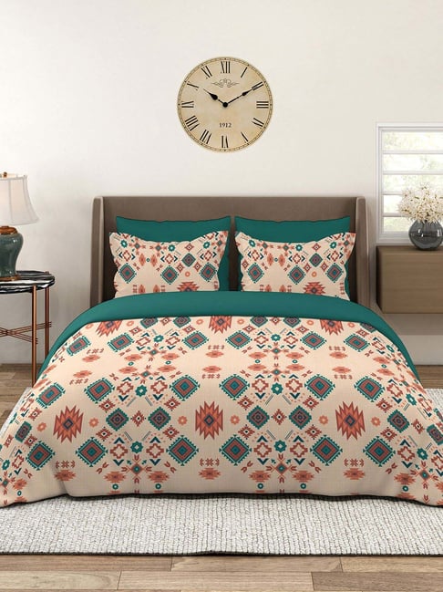 Layers Basicx Brown Cotton 120 TC King Bedsheet with 2 Pillow Covers-picture-39