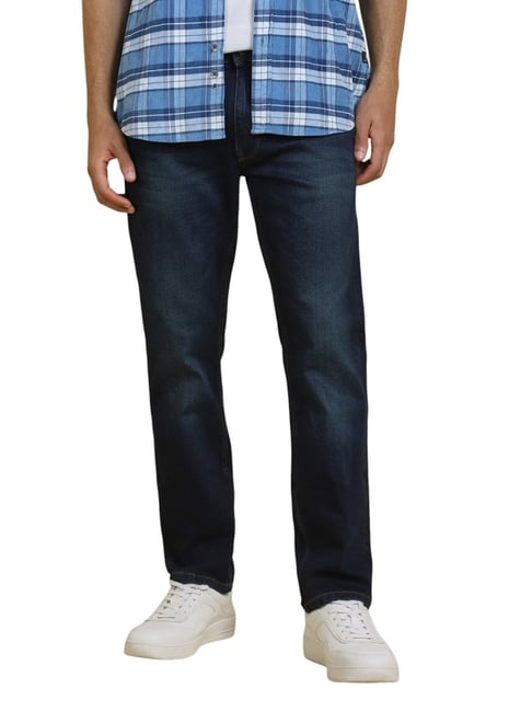 Allen Solly Navy Regular Fit Jeans-picture-20