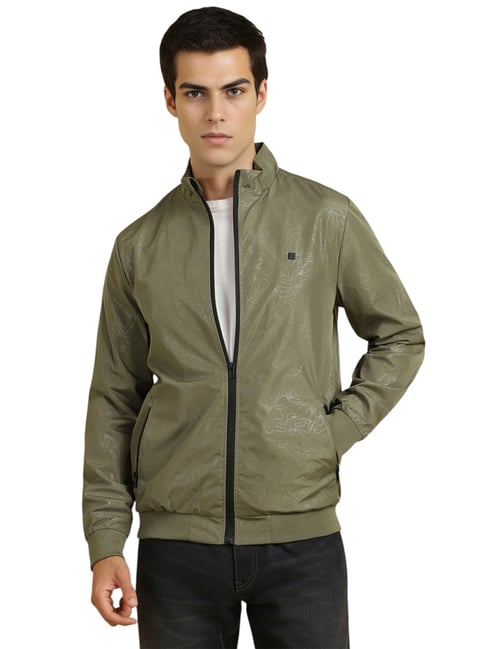 Allen Solly Green Regular Fit Floral Print Jacket-picture-10