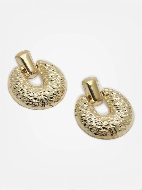 Sohi Gold Plated Designer Drop Earrings-picture-12