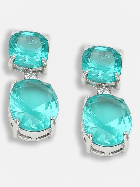 Sohi Gold Plated Party Designer Stone Drop Earrings