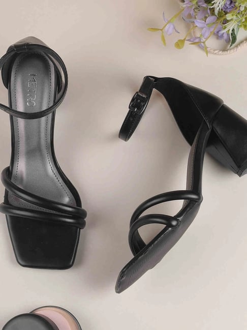 Metro Women's Black Ankle Strap Sandals-picture-18