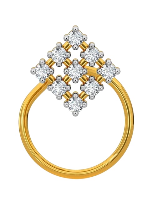 Kisna Diamond & Gold Jewellery 14k Gold & Diamond GiselleNosepin for Women