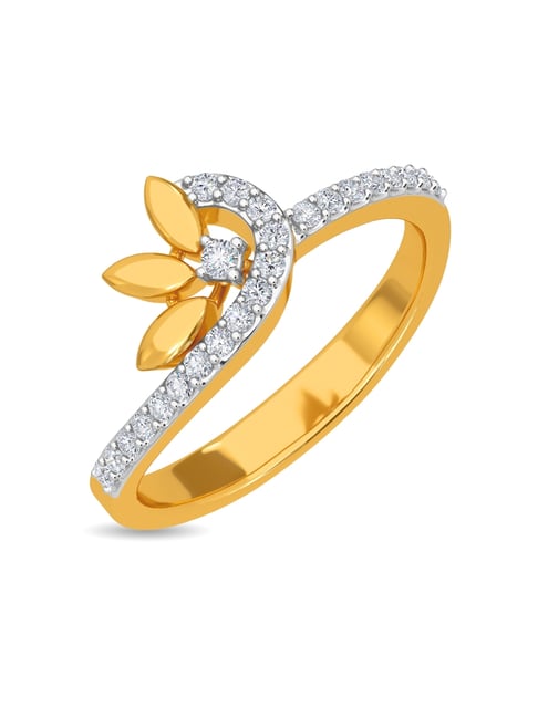 Kisna Diamond & Gold Jewellery Sarina 18k (750) Diamond & Gold Ring For Women-picture-44