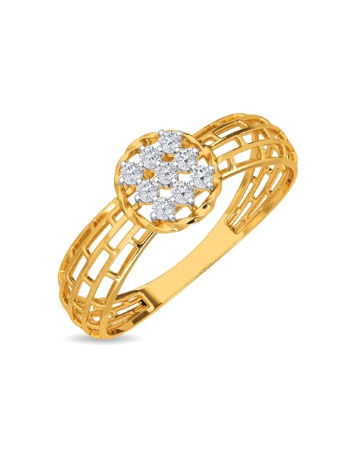 Kisna Diamond & Gold Jewellery Perri 14k (585) Diamond & Gold Ring For Women